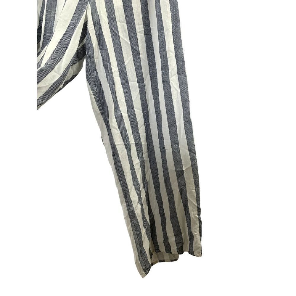 Fab'rik Women's Ruffled Stripped Jumpsuit - Picture 3 of 9